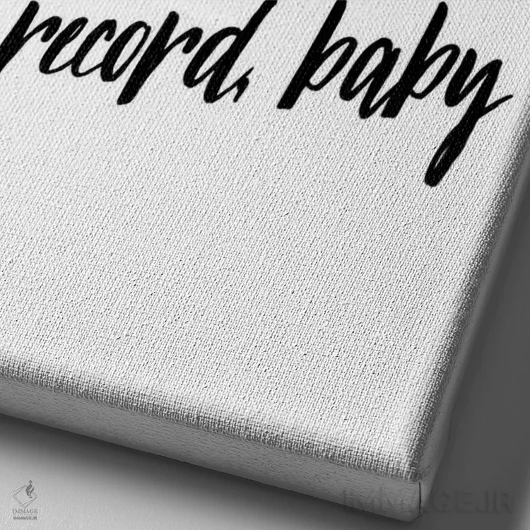 تابلو مدرن تو منو می چرخونی اثر مامبو آرت استودیو - نمای نزدیک بافت بوم