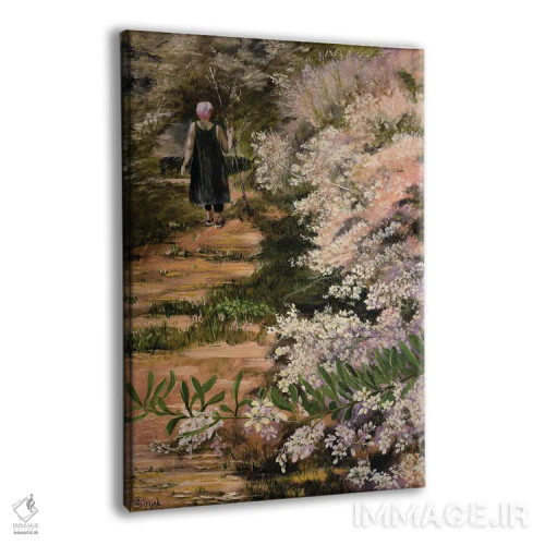 تابلو دکوراتیو پیاده روی در بوته زار اثر مارینا استریاکووا - نمای پرسپکتیو محصول