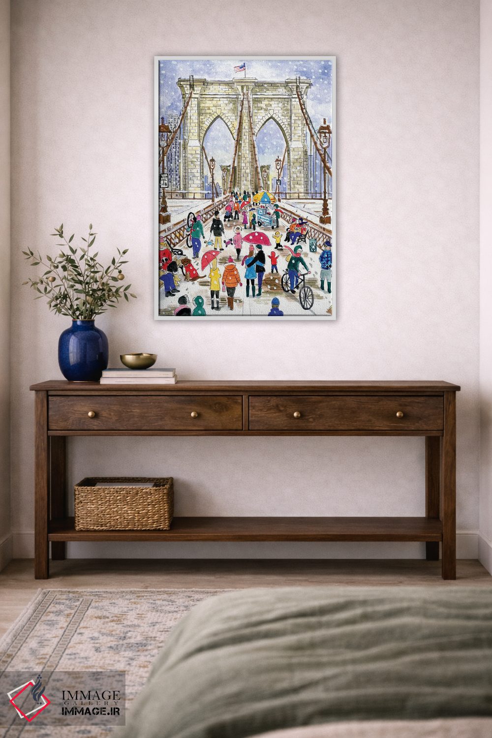 تابلو دکوراتیو پل بروکلین اثر مایکل استورینگس - D2W