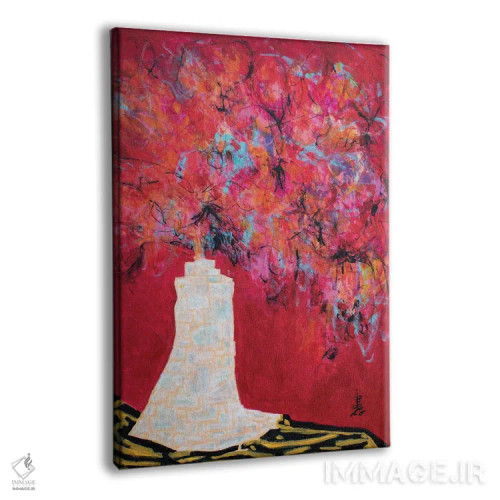 تابلو دکوراتیو گرمای مخملی اثر میساکو چیدا - نمای پرسپکتیو محصول