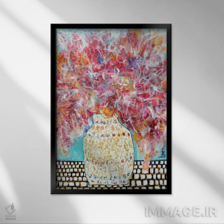 تابلو دکوراتیو احساس سبک کولی وار اثر میساکو چیدا - نمای قابدار مشکی