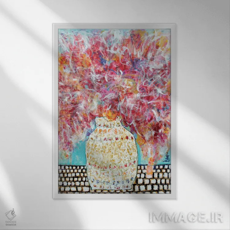 تابلو دکوراتیو احساس سبک کولی وار اثر میساکو چیدا - نمای قابدار سفید
