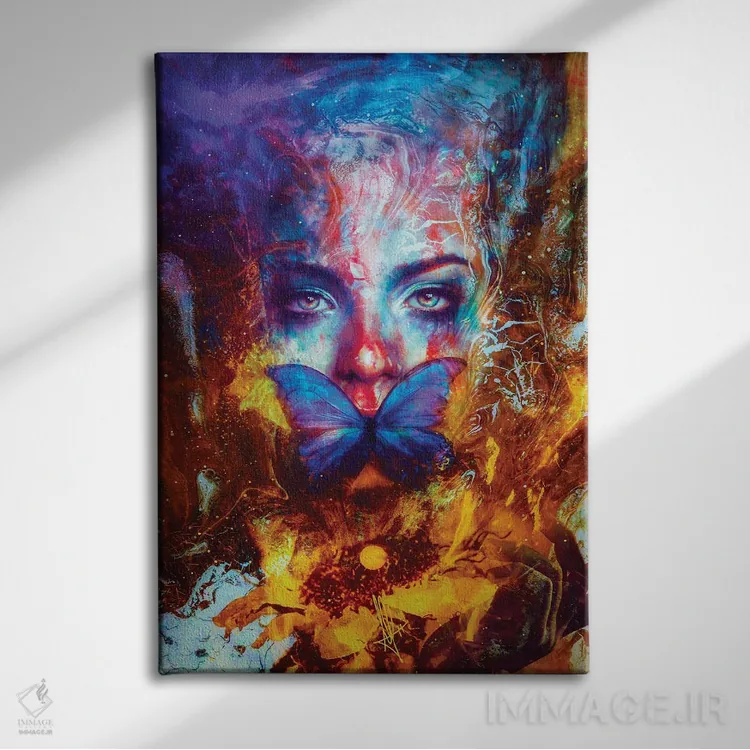 تابلو دکوراتیو سیکلولیزیس متامورفیکا اثر ماریو سانچز نوادو - نمای روبهرو روی دیوار