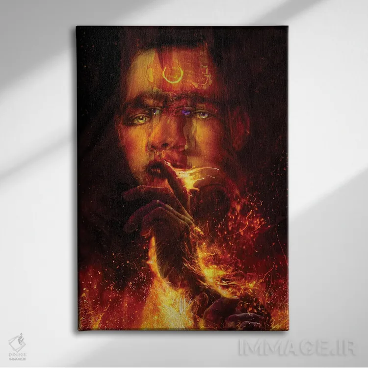 تابلو دکوراتیو موج گرمای منفعل - تهاجمی اثر ماریو سانچز نوادو - نمای روبهرو روی دیوار