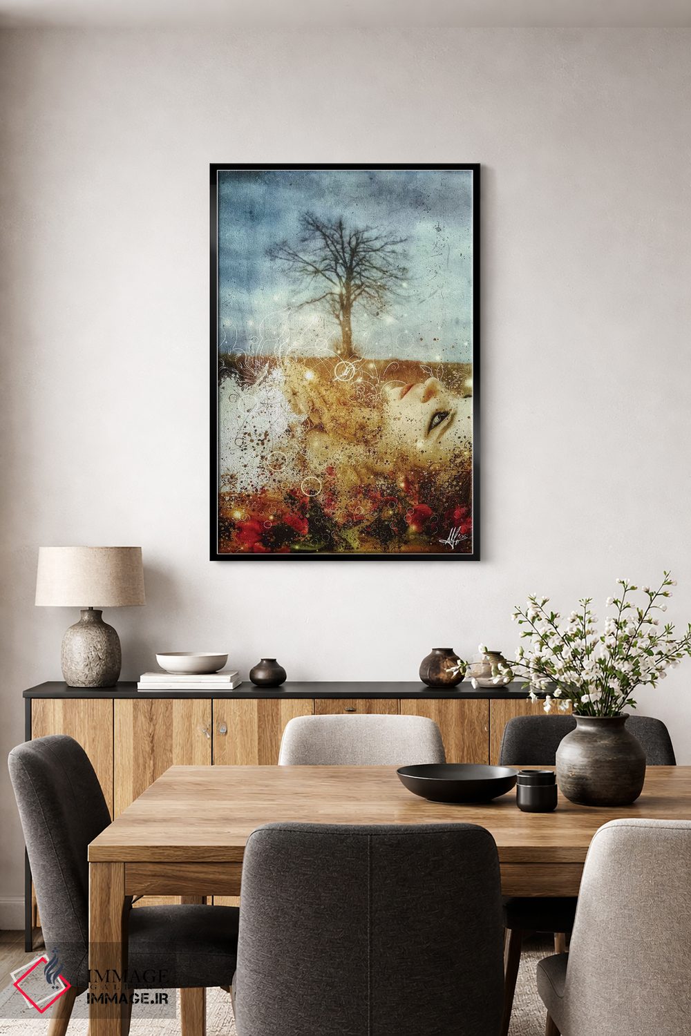 تابلو دکوراتیو آواز ماه مه اثر ماریو سانچز نوادو - D4B