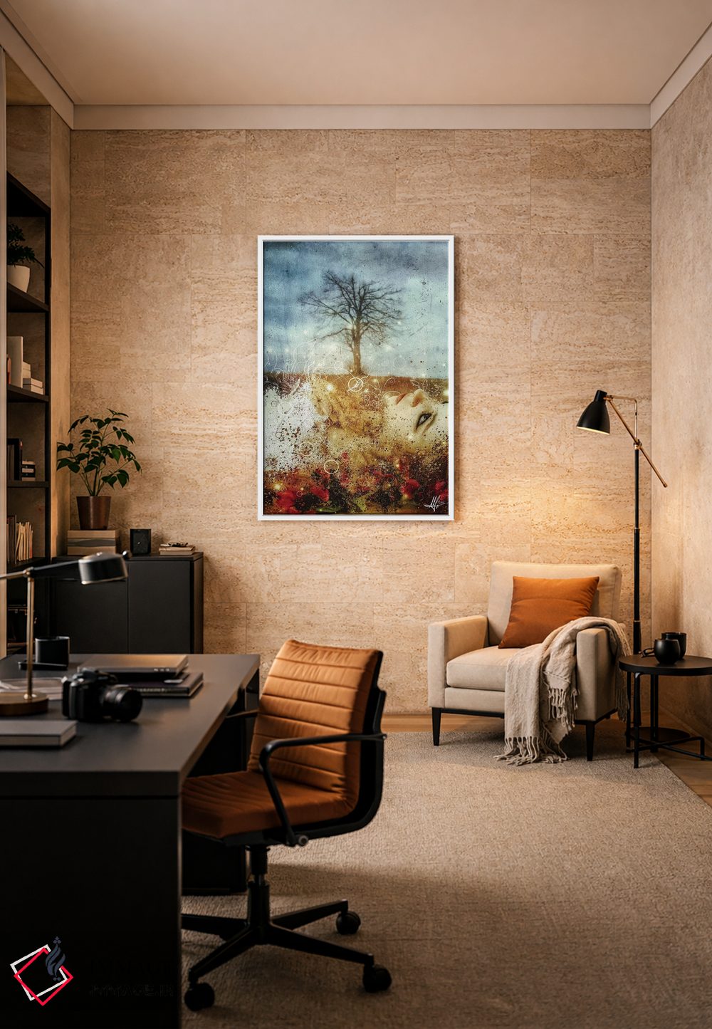 تابلو دکوراتیو آواز ماه مه اثر ماریو سانچز نوادو - D6W