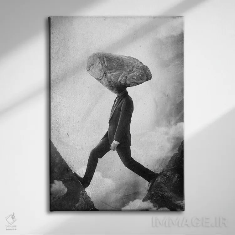 تابلو دکوراتیو سرسخت اثر ماریو سانچز نوادو - نمای روبهرو روی دیوار