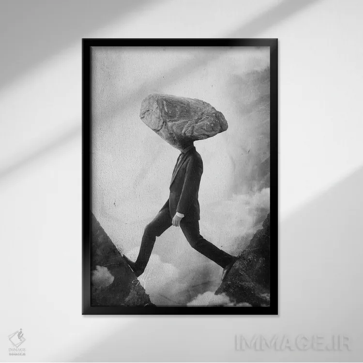 تابلو دکوراتیو سرسخت اثر ماریو سانچز نوادو - نمای قابدار مشکی