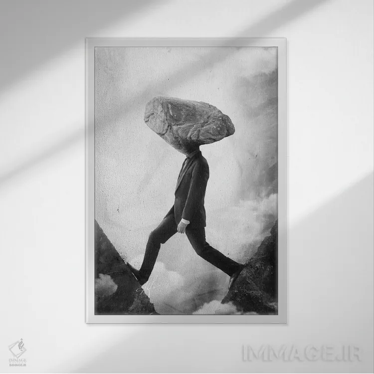 تابلو دکوراتیو سرسخت اثر ماریو سانچز نوادو - نمای قابدار سفید