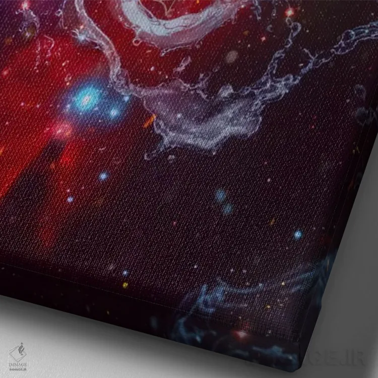 تابلو دکوراتیو وجدان اثر ماریو سانچز نوادو - نمای نزدیک بافت بوم