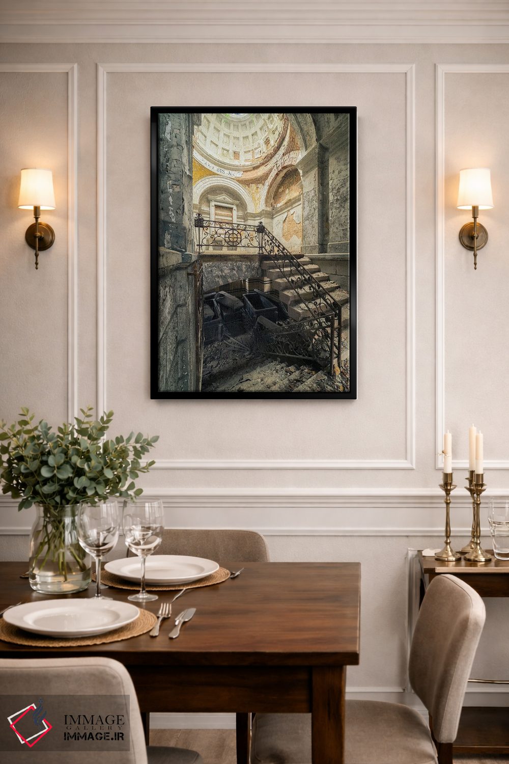 تابلو دکوراتیو پله ها به سوی زیرزمین اثر مایکل شوآن - D2B