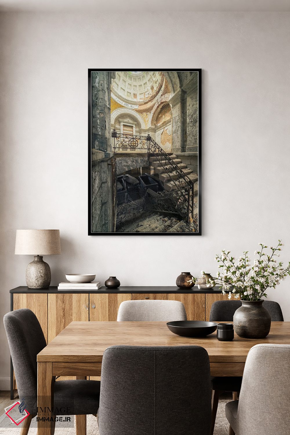 تابلو دکوراتیو پله ها به سوی زیرزمین اثر مایکل شوآن - D4B