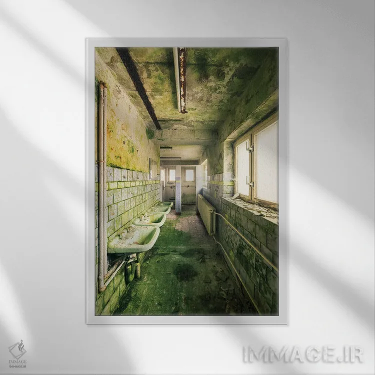 تابلو دکوراتیو دستانت را بشوی اثر مایکل شوآن - نمای قابدار سفید