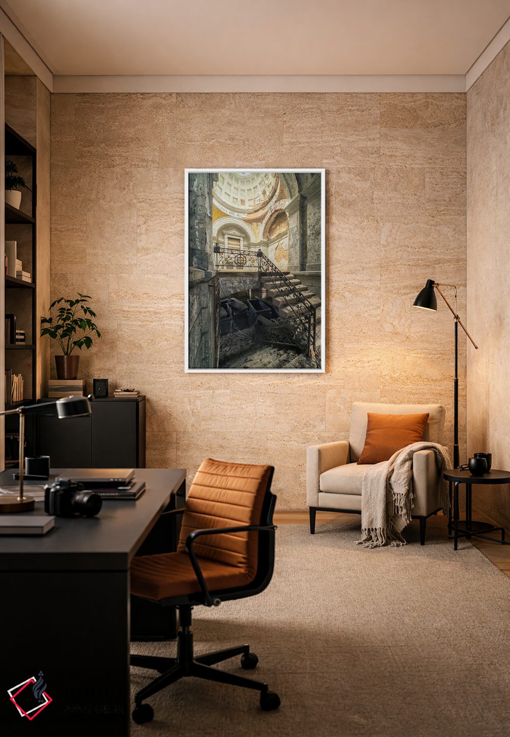 تابلو دکوراتیو پله ها به سوی زیرزمین اثر مایکل شوآن - D6W