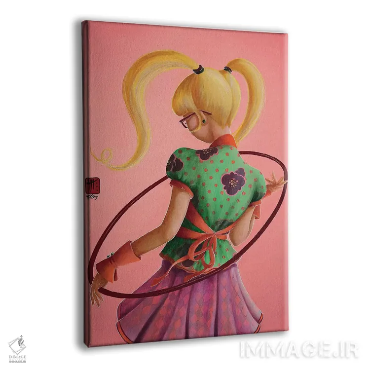 تابلو دکوراتیو حلقه اثر میستگری - نمای پرسپکتیو محصول