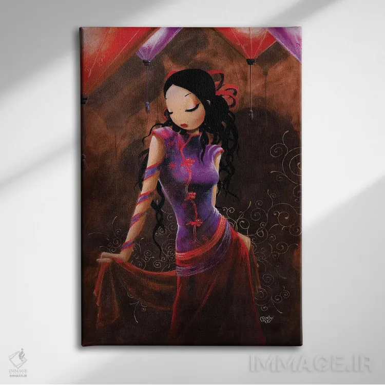 تابلو دکوراتیو عطر شرق اثر میستگری - نمای روبهرو روی دیوار