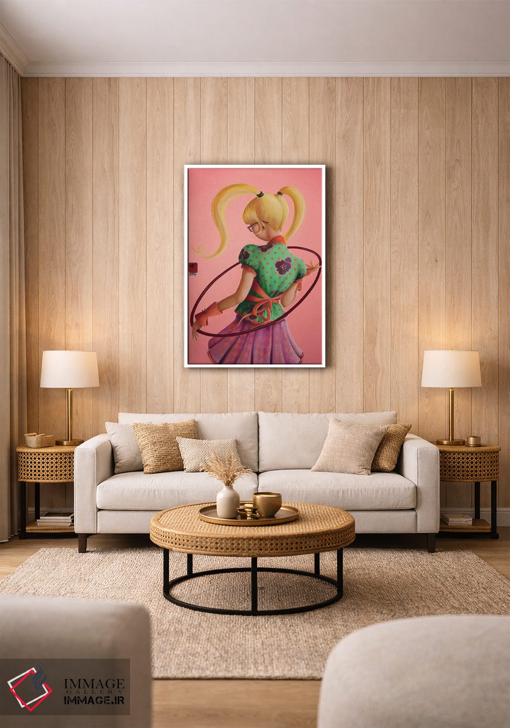 تابلو دکوراتیو حلقه اثر میستگری - D1W