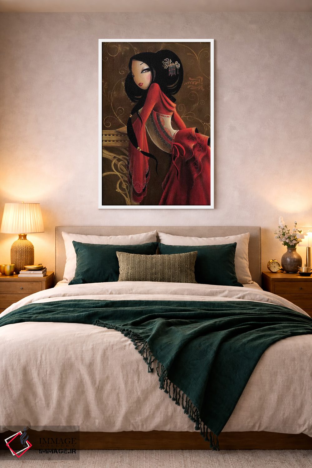 تابلو دکوراتیو بانوی محترم اثر میستگری - D2W