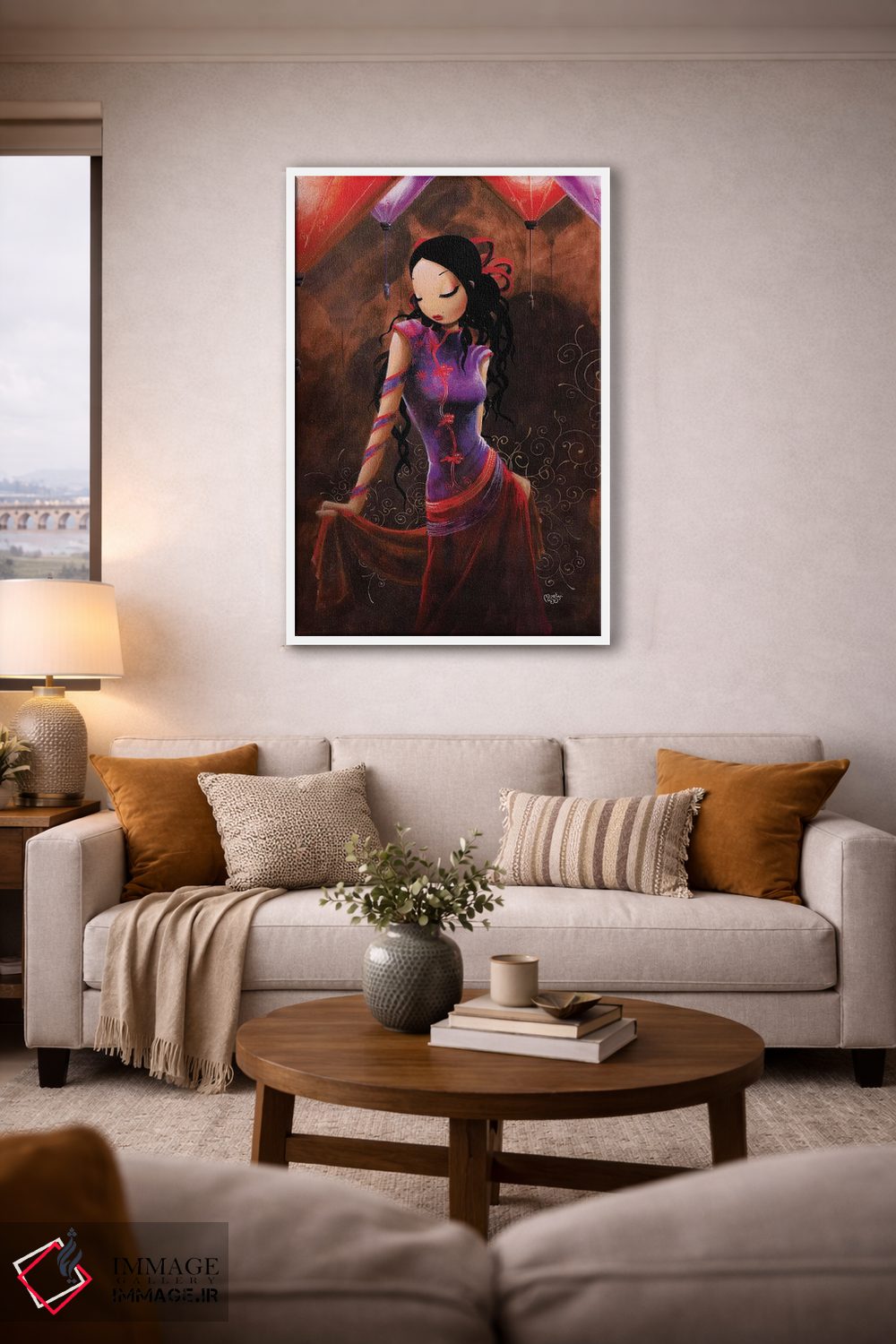 تابلو دکوراتیو عطر شرق اثر میستگری - D2W