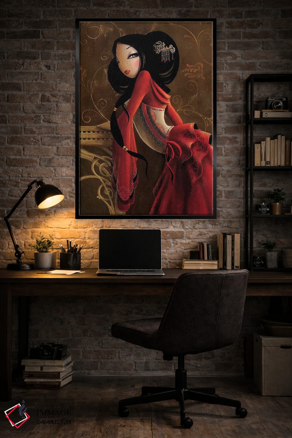 تابلو دکوراتیو بانوی محترم اثر میستگری - D5B