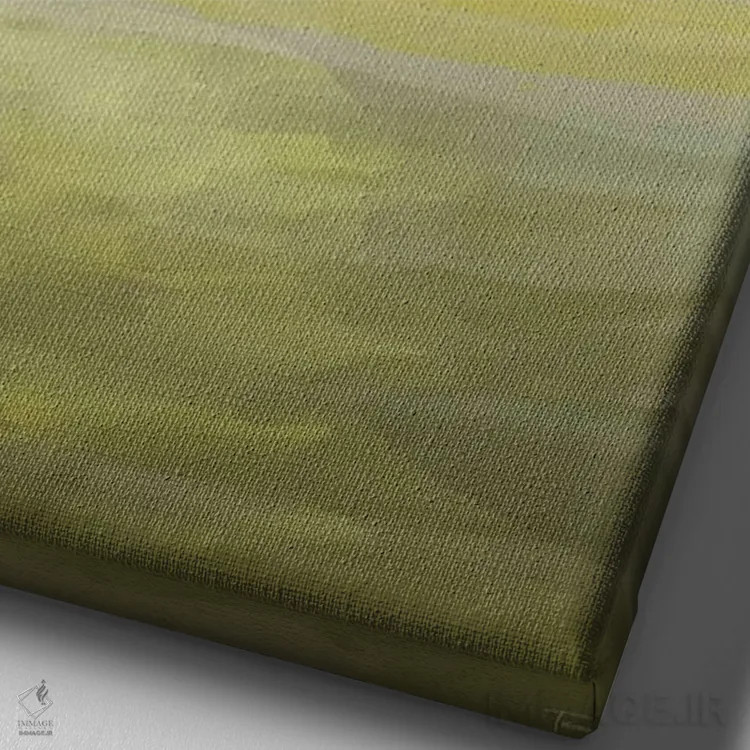 تابلو مینیمال چشم انداز بی پایان I اثر مایکل تین هارا - نمای نزدیک بافت بوم