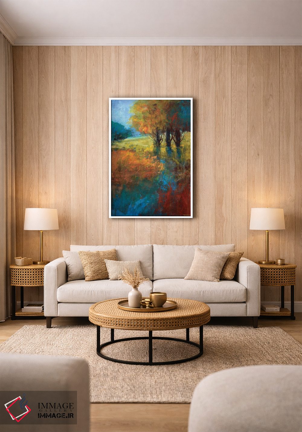 تابلو دکوراتیو آواز پاییزی I اثر مایکل تین هارا - D1W