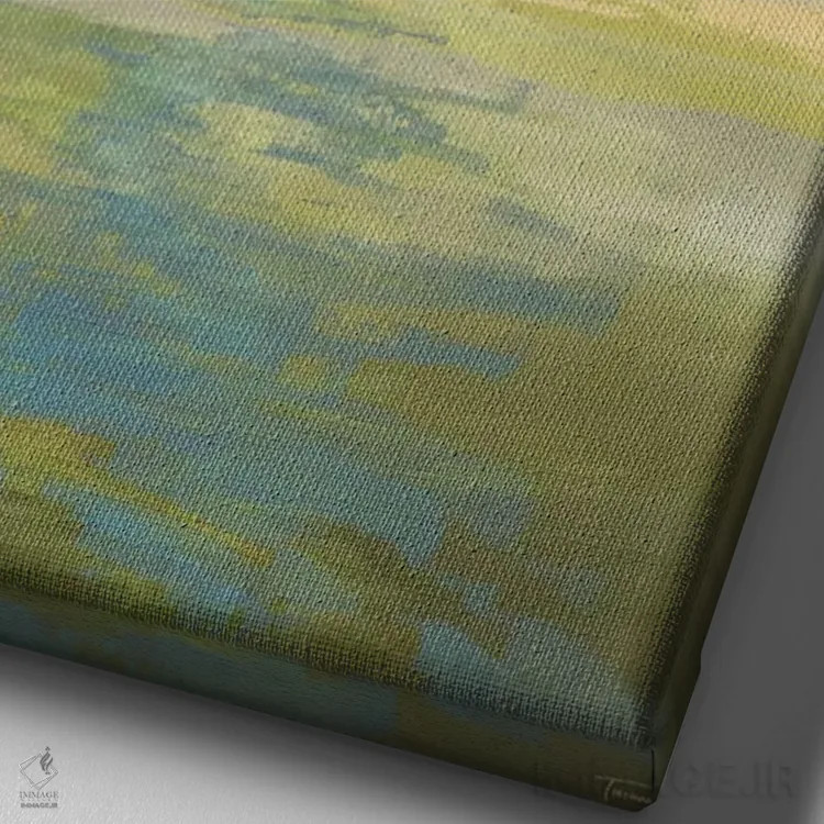 تابلو مینیمال چشم انداز بی پایان II اثر مایکل تین هارا - نمای نزدیک بافت بوم