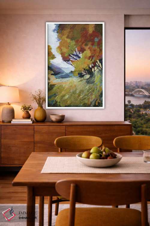 تابلو دکوراتیو شکوفه پاییزی اثر مایکل تین هارا - D5W