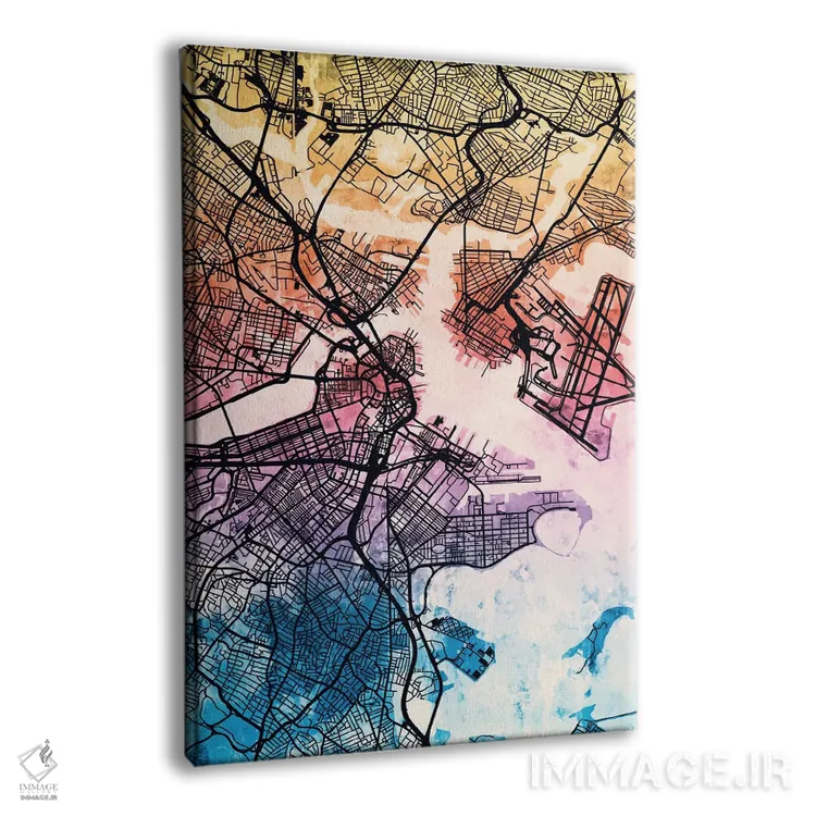 تابلو انتزاعی Massachusetts, USA,بوستون، ماساچوست اثر مایکل تامپست - نمای پرسپکتیو محصول