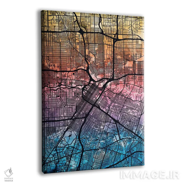 تابلو انتزاعی Texas, USA,هیوستون، تگزاس، ایالات متحده آمریکا اثر مایکل تامپست - نمای پرسپکتیو محصول