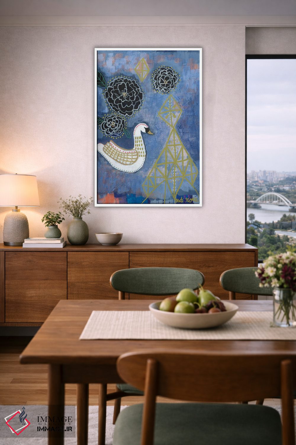 تابلو مینیمال قوی ساریا اثر متی رز - D5W