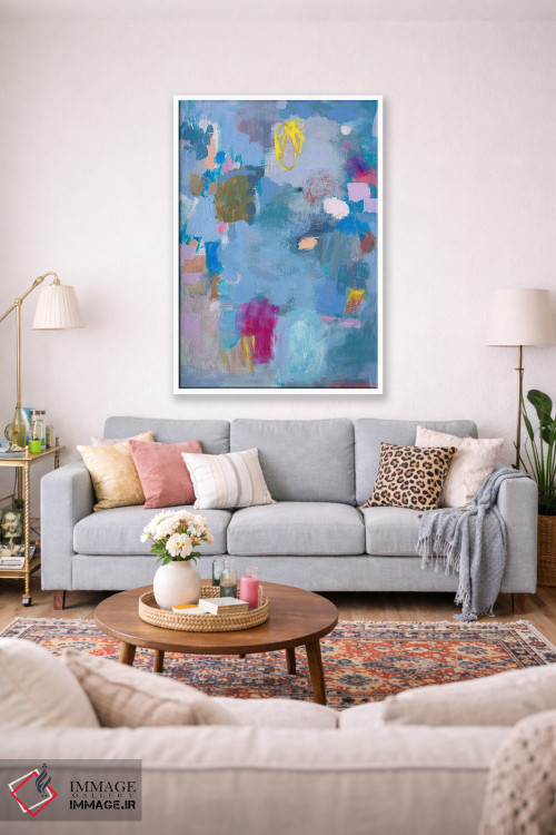 تابلو انتزاعی هورتانسیاهای مین اثر متی رز - D1W