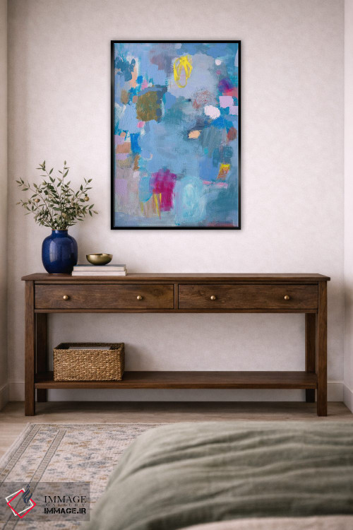 تابلو انتزاعی هورتانسیاهای مین اثر متی رز - D4B