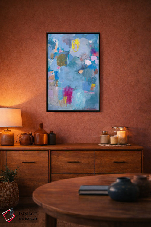 تابلو انتزاعی هورتانسیاهای مین اثر متی رز - D5B