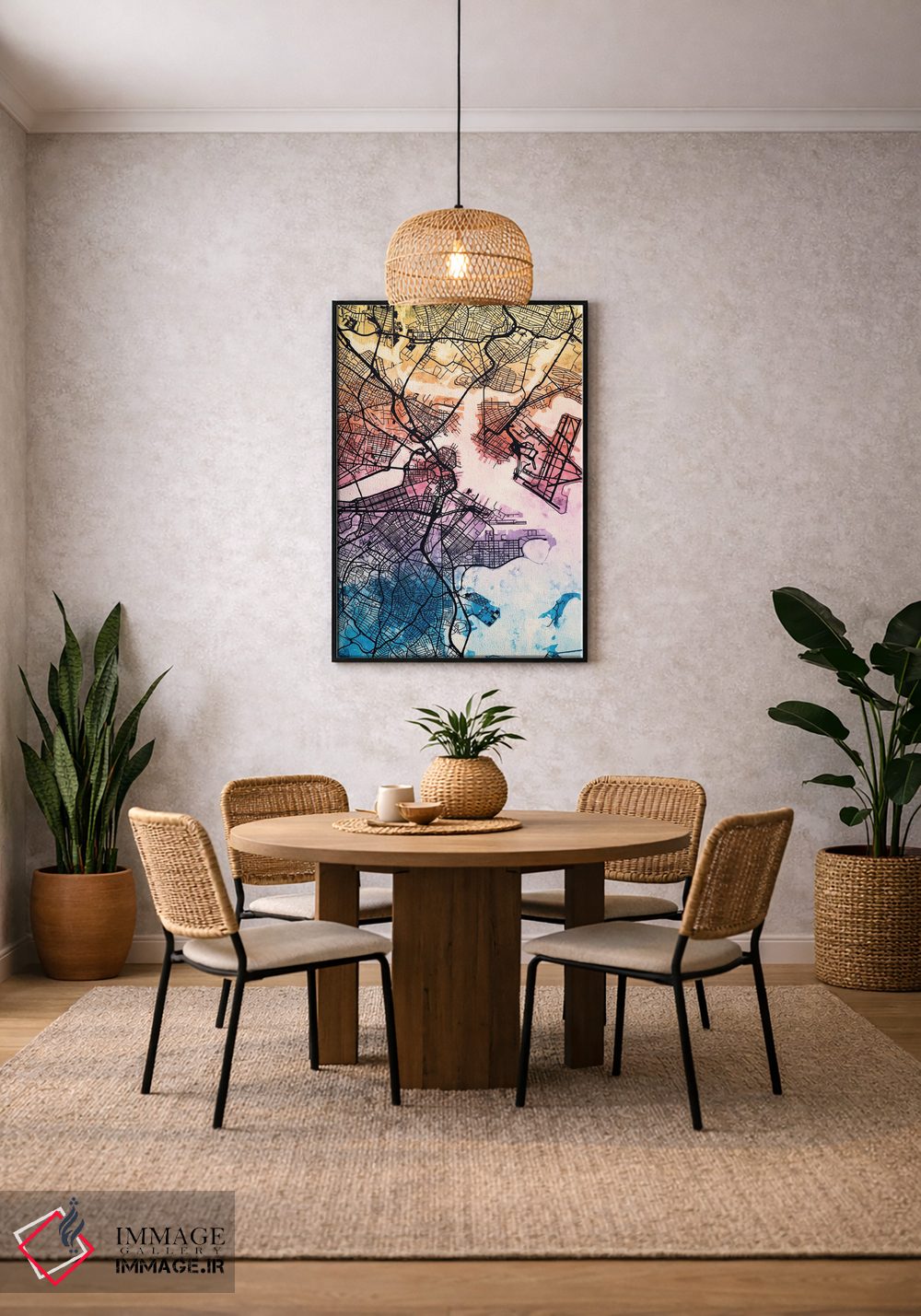 تابلو انتزاعی Massachusetts, USA,بوستون، ماساچوست اثر مایکل تامپست - D2B