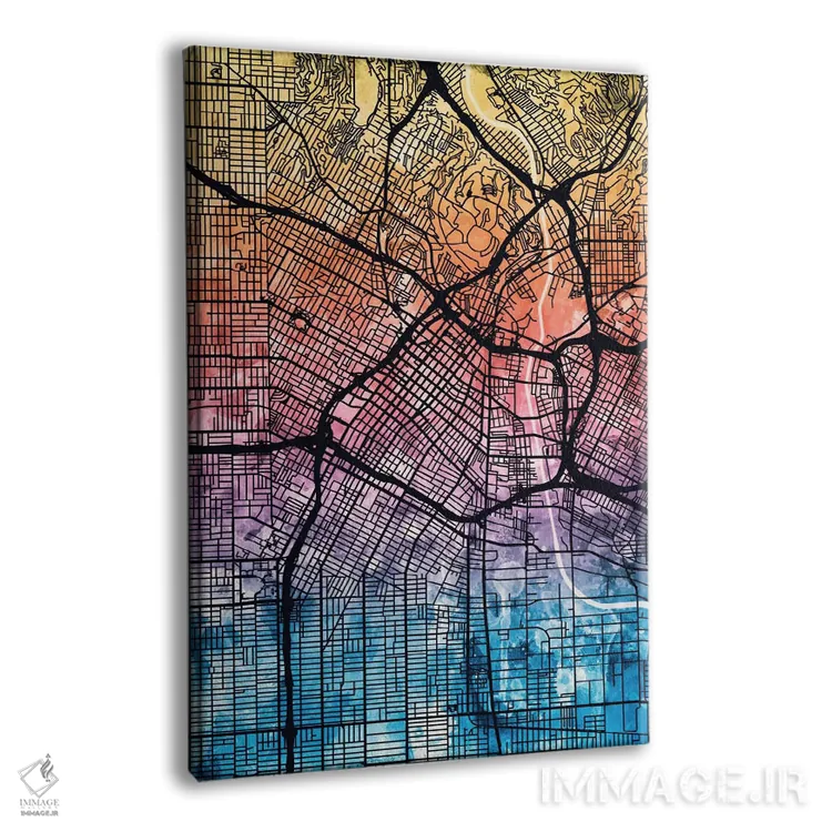 تابلو انتزاعی California, USA,لس آنجلس، کالیفرنیا، ایالات متحده آمریکا اثر مایکل تامپست - نمای پرسپکتیو محصول