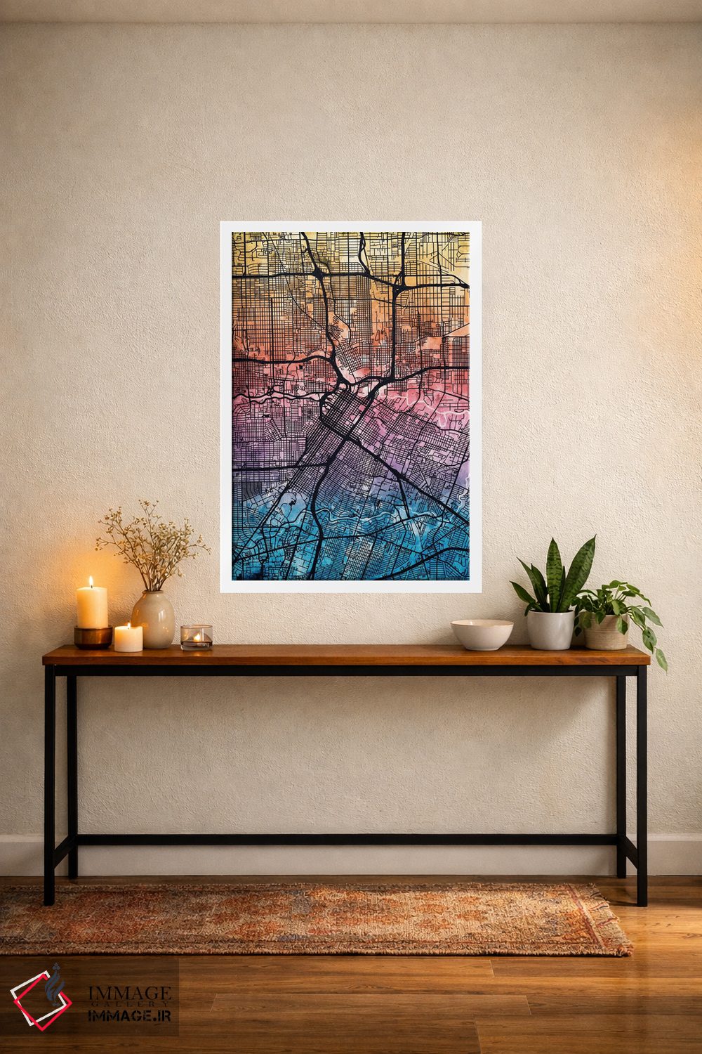 تابلو انتزاعی Texas, USA,هیوستون، تگزاس، ایالات متحده آمریکا اثر مایکل تامپست - D4W