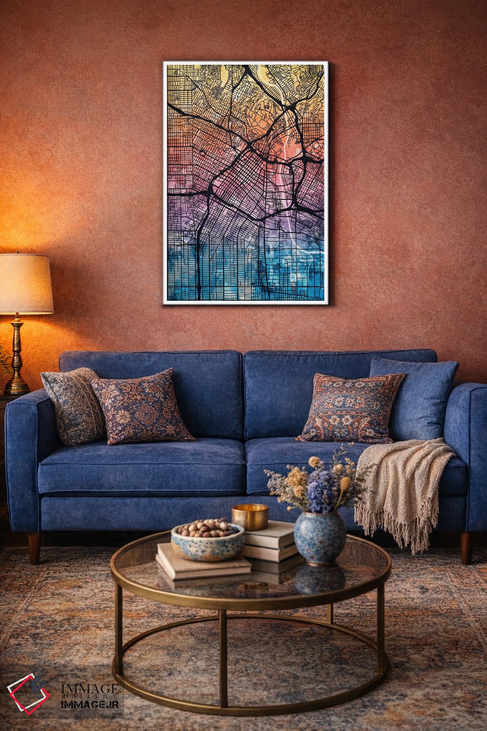 تابلو انتزاعی California, USA,لس آنجلس، کالیفرنیا، ایالات متحده آمریکا اثر مایکل تامپست - D4W