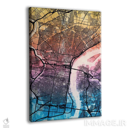 تابلو انتزاعی Pennsylvania, USA,فیلادلفیا، پنسیلوانیا، ایالات متحده آمریک… اثر مایکل تامپست - نمای پرسپکتیو محصول