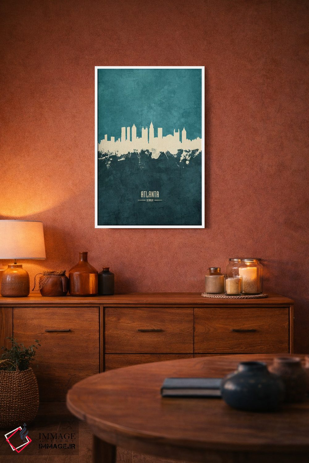 تابلو دکوراتیو منظره خط افق آتلانتا جرجیا اثر مایکل تامپست - D3W