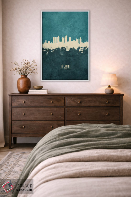 تابلو دکوراتیو منظره خط افق آتلانتا جرجیا اثر مایکل تامپست - D2W