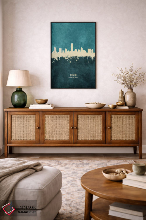 تابلو دکوراتیو منظره خط افق آستین تگزاس اثر مایکل تامپست - D3B