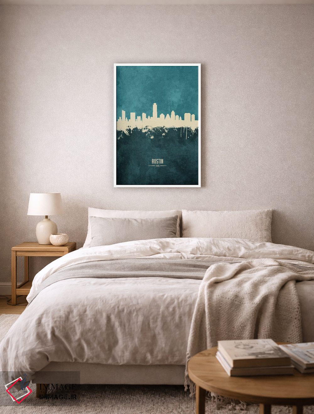 تابلو دکوراتیو منظره خط افق آستین تگزاس اثر مایکل تامپست - D5W