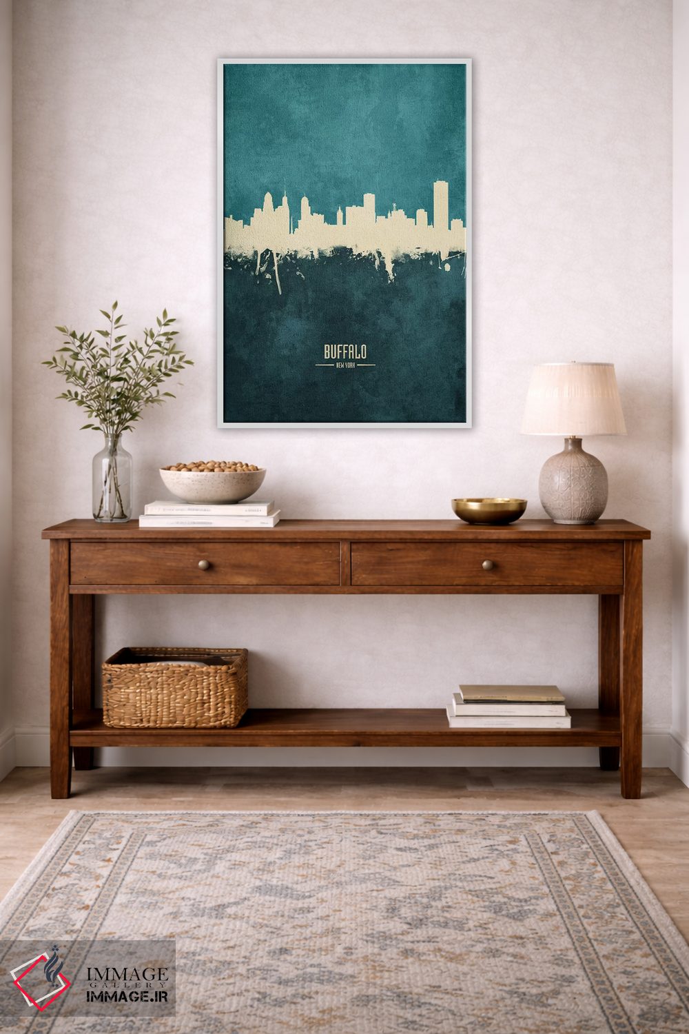 تابلو دکوراتیو منظره خط افق بوفالو نیویورک اثر مایکل تامپست - D4W