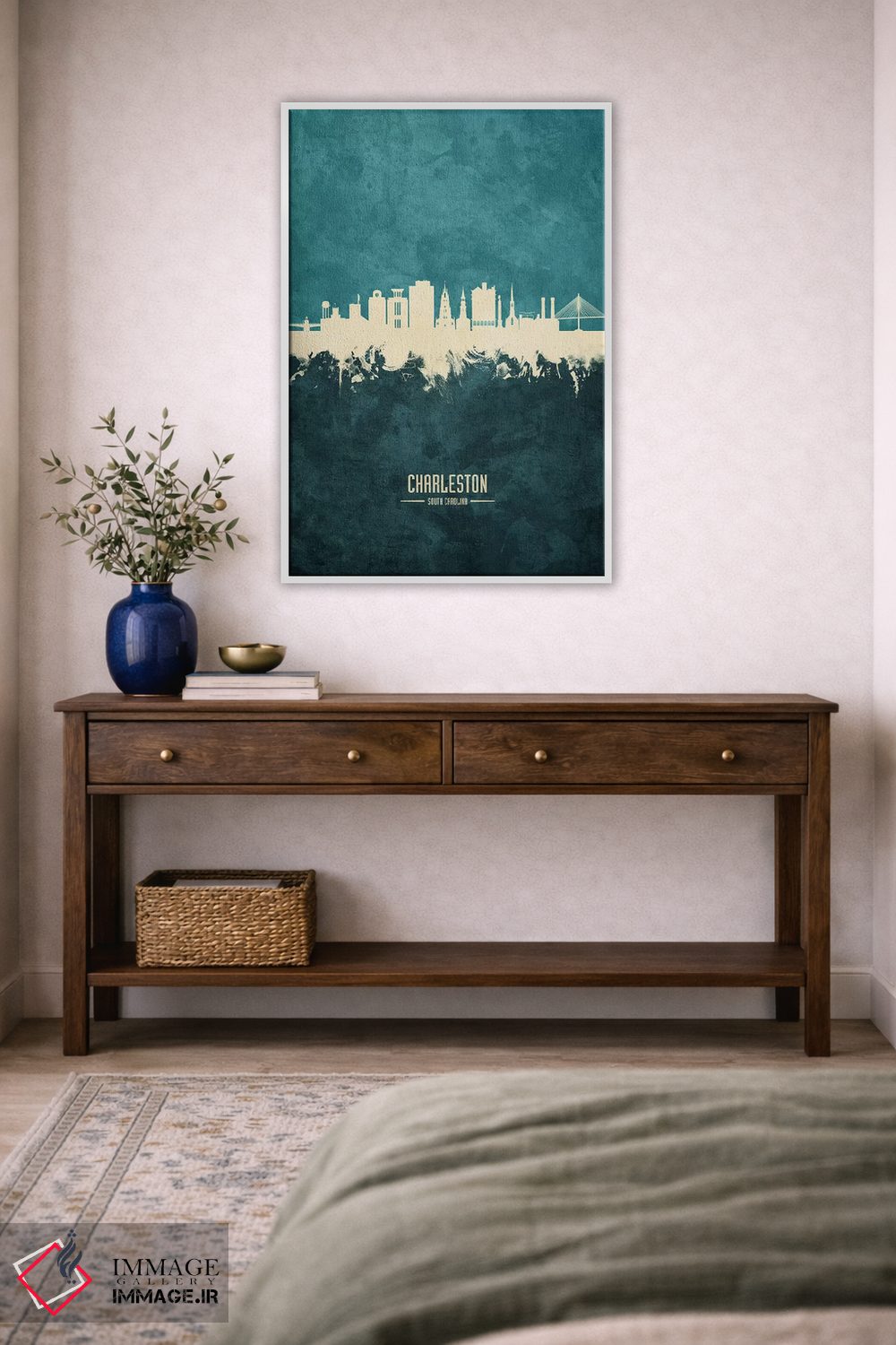 تابلو دکوراتیو منظره خط افق چارلستون کارولینای جنوبی اثر مایکل تامپست - D3W