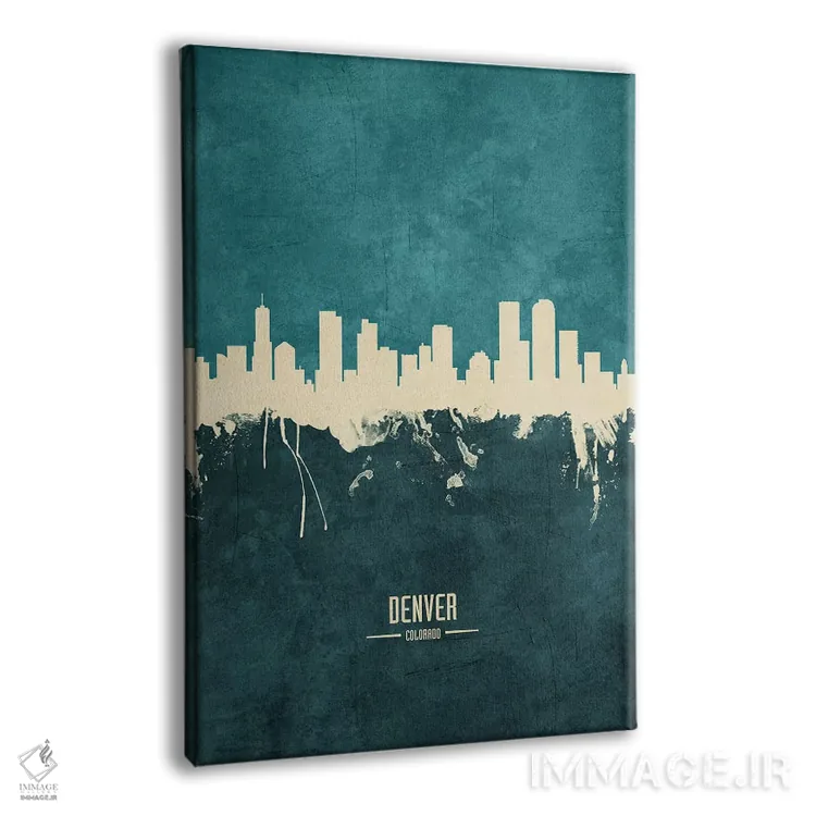 تابلو دکوراتیو منظره خط افق دنور کلرادو اثر مایکل تامپست - نمای پرسپکتیو محصول