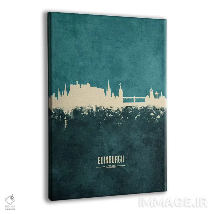 تابلو دکوراتیو منظره خط افق اباوربرو، اسکاتلند اثر مایکل تامپست - نمای پرسپکتیو محصول