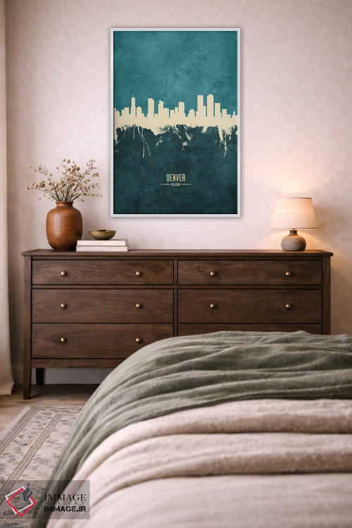 تابلو دکوراتیو منظره خط افق دنور کلرادو اثر مایکل تامپست - D2W