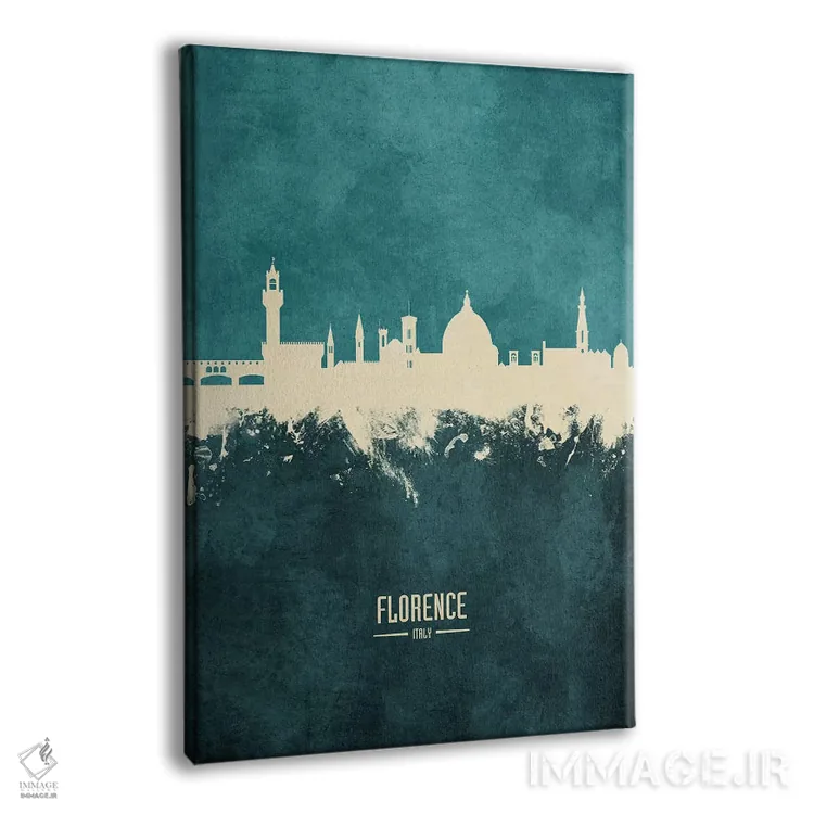 تابلو دکوراتیو منظره خط افق فلورانس، ایتالیا اثر مایکل تامپست - نمای پرسپکتیو محصول