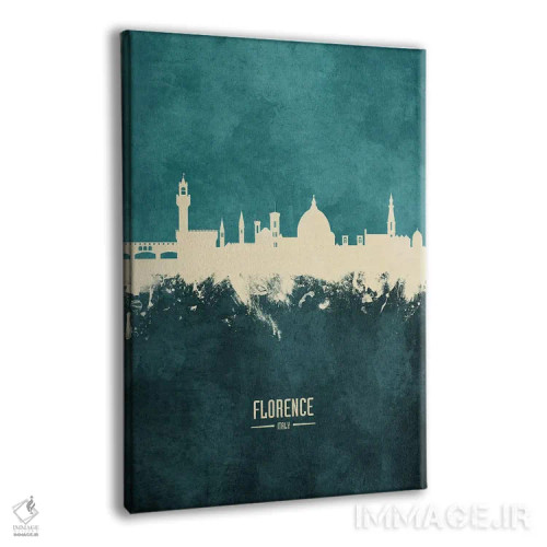 تابلو دکوراتیو منظره خط افق فلورانس، ایتالیا اثر مایکل تامپست - نمای پرسپکتیو محصول